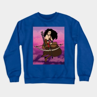 Archery With A Bow And Arrow Crewneck Sweatshirt